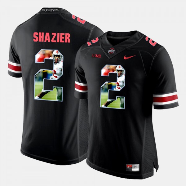 Ohio State Buckeyes Ryan Shazier Men's #2 Black Pictorial Fashion College Football Jersey 2404HSPM4